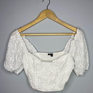 White Crop Top